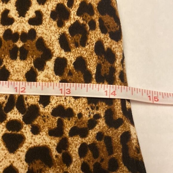 LEOPARD Print Mini Dress Stretchy Size M - Picture 9 of 12
